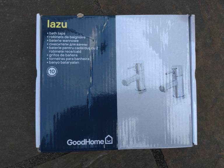 B AND Q LAZU BATH Taps.