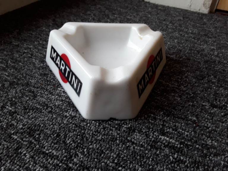 Vintage ceramic Martini ashtray