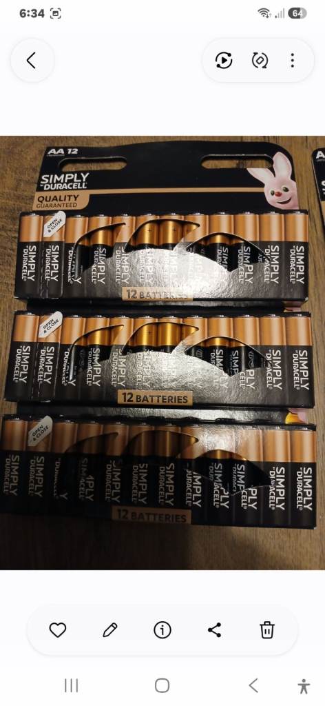 Duracel batteries 