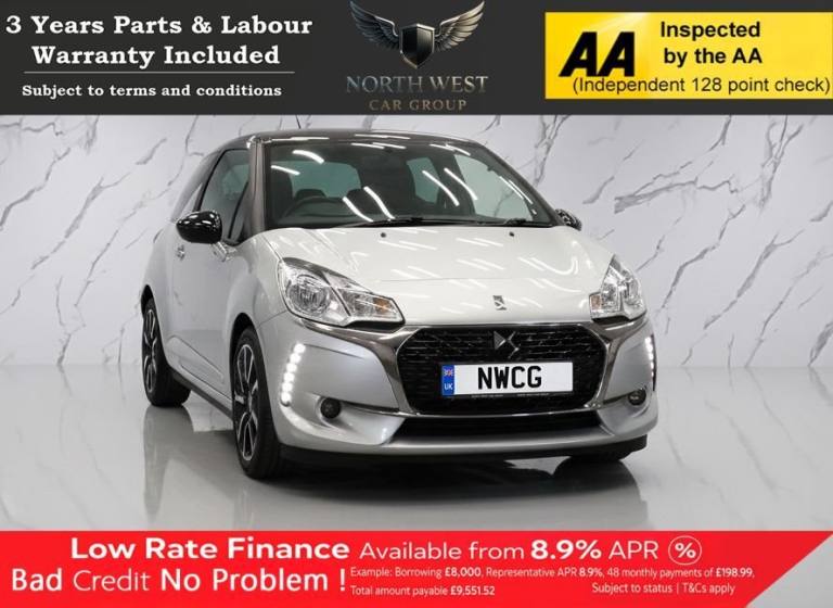 2017 DS Automobiles DS 3 1.6 BlueHDi Elegance Hatchback 3dr Diesel Manual Euro 6 (s/s) (100 ps) *...