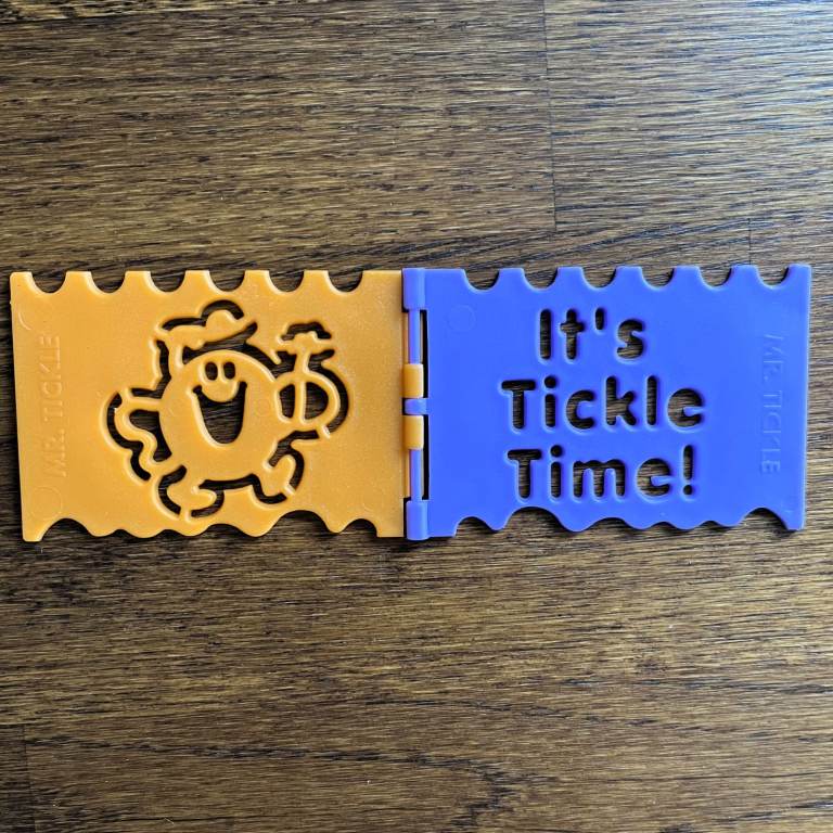 Vintage 1997 Mr Tickle stencil, Kellogg's cereal, Mr Men & Little Miss. Happy to post.