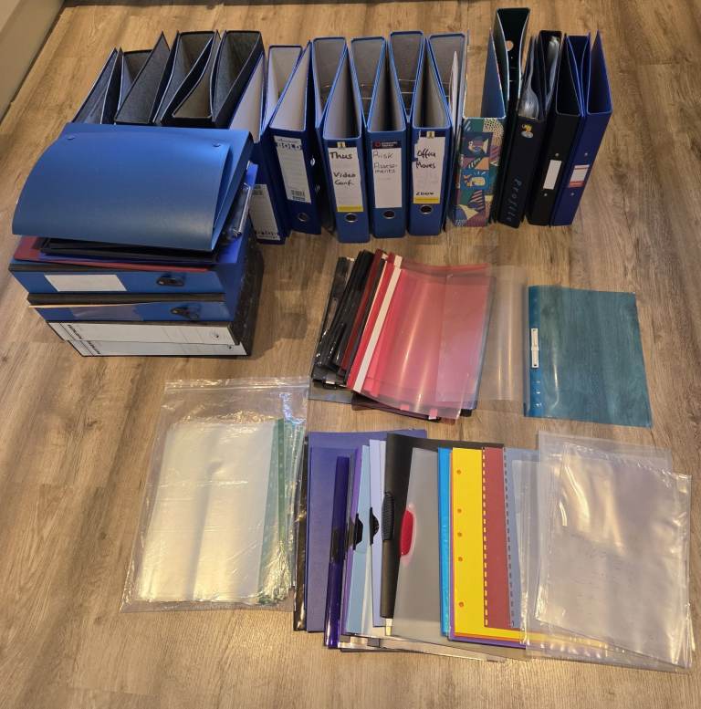 Job Lot Ring Binders, Folders, Poly Pockets, Display Files, Conference Pads and More