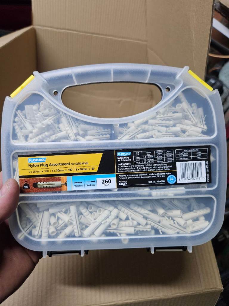 Plasplug 260 pce wall plugs 