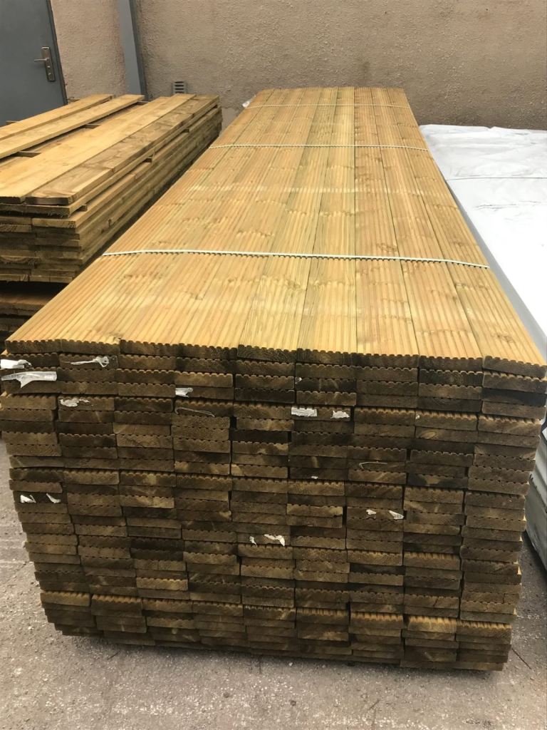 120 x 28 treated timber decking 4.8m 