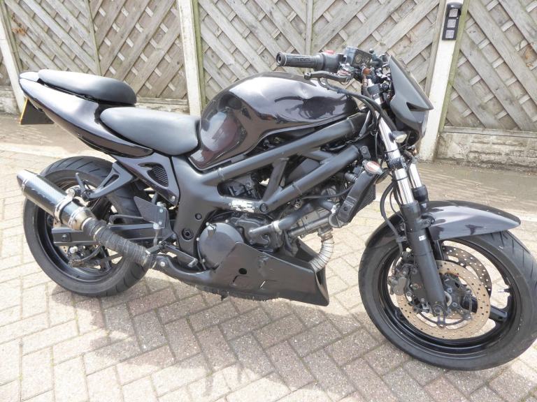 SUZUKI SV 650 02 REG CARBON CAN STRAIGHT BARS DIDGI SPEEDO SPARES REPAIR
