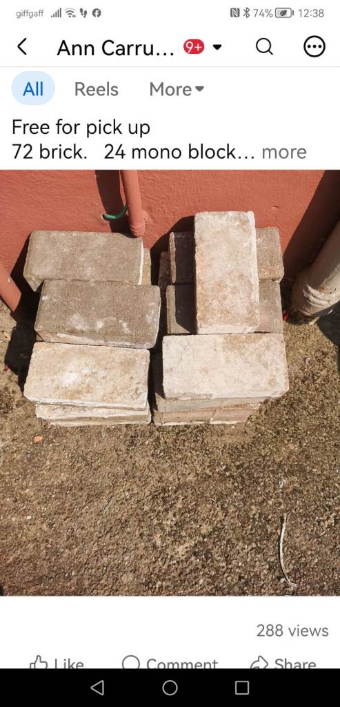 Used Bricks and Monoblocks for Garden or Building Projects