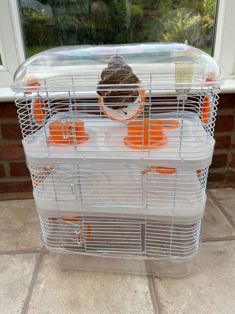 Hamster cage, hamster carrier, and equipment 