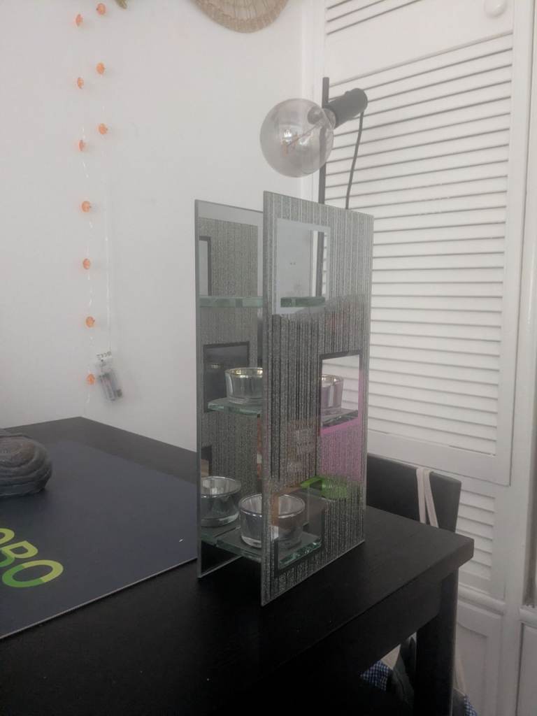 Modern Mirrored & Glitter Tealight Candle Holder (3-Tier) 