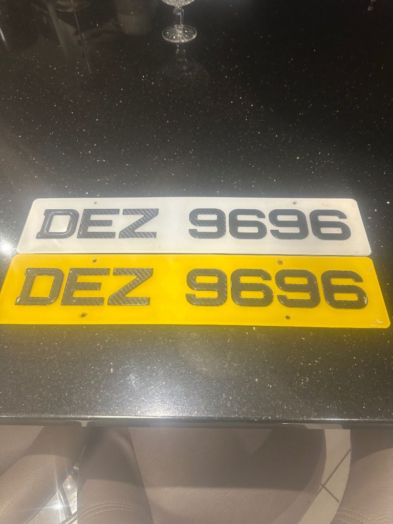 Cherished number plate
