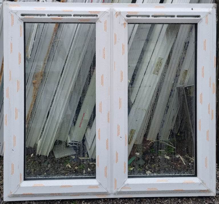 New UPVC Double Glazed White Window 1040mm W x 955mm H