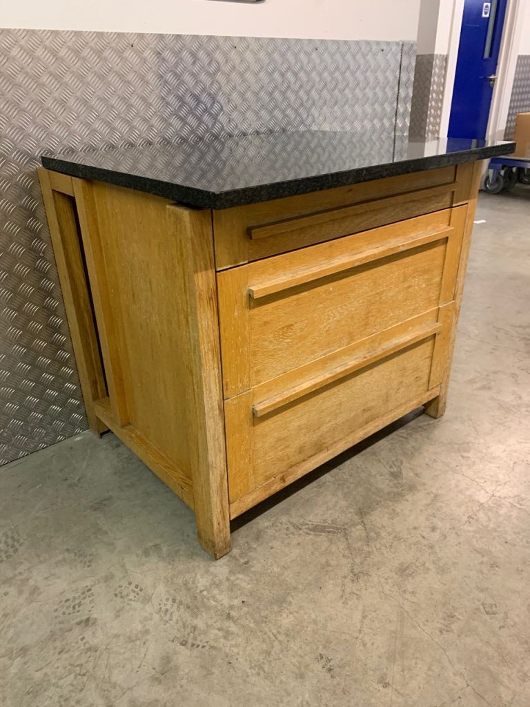 Marks & Spencer Sonoma oak Freestanding Kitchen island with Granite Top for Restoration.