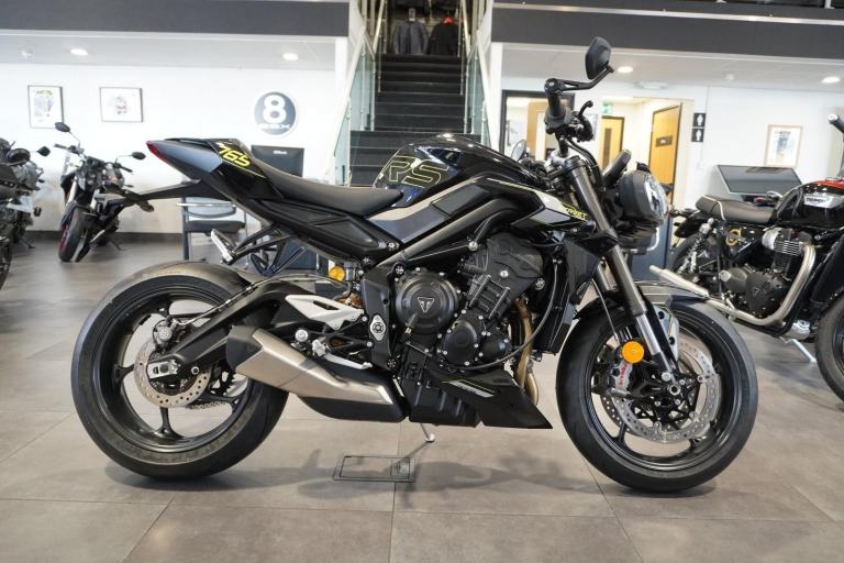 Triumph Street Triple 765 RS, 2026, Phantom Black. IN STOCK NOW Only £12295. 
