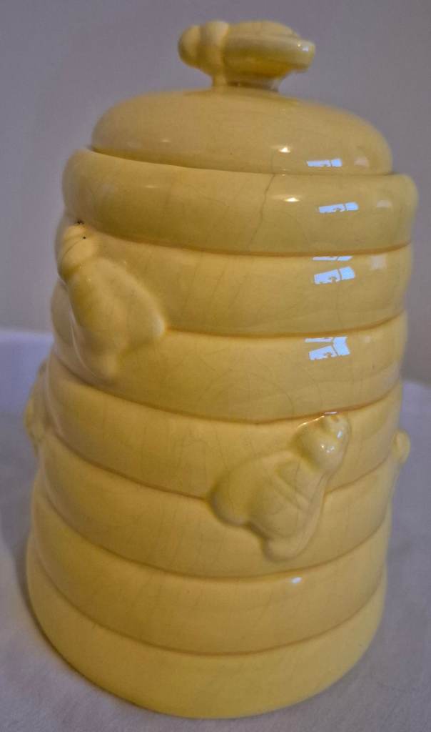 Ceramic Beehive Honey Pot