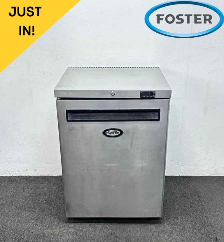 PAY OVER 3 MONTHS! - Used Foster Stainless Steel Single Door Undercounter Freezer