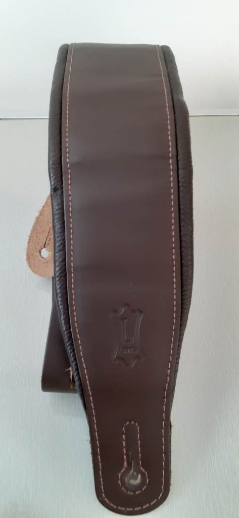 Levy Guitar Strap - Brown Leather, As Good As New