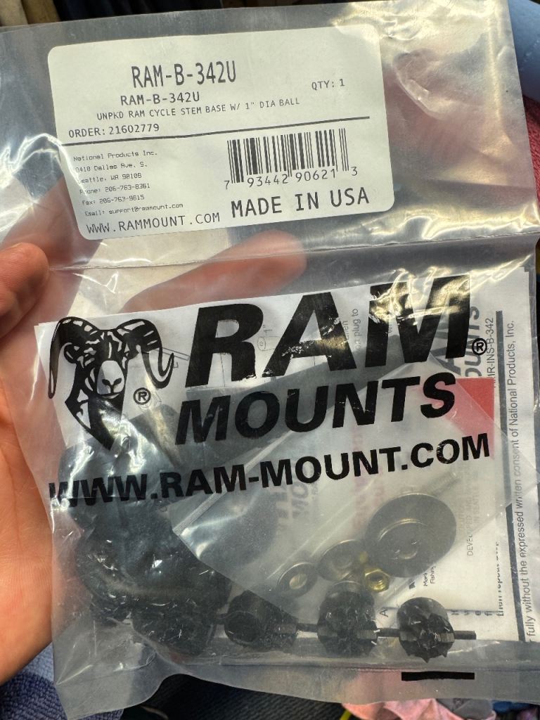 RAM mount for phone/GPS/Camera