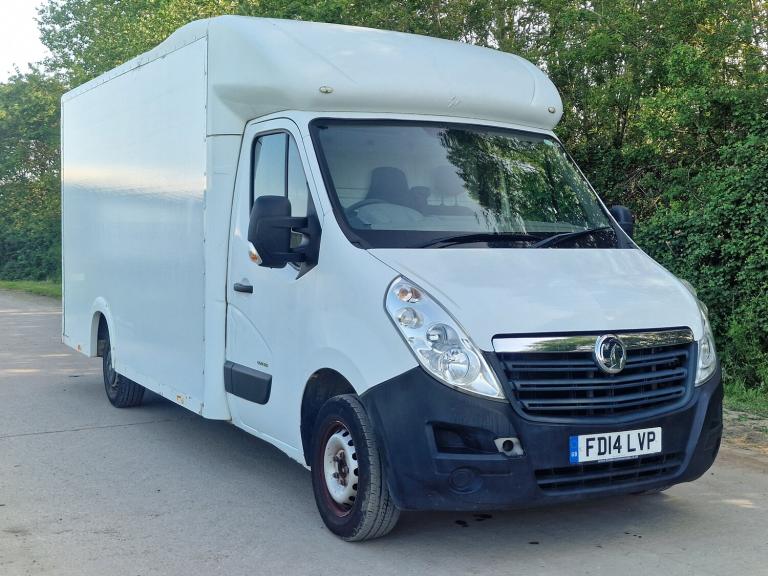 2014 Vauxhall Movano F3500 CDTI LWB Luton/Box Low Loader  Drives Perfect  160k