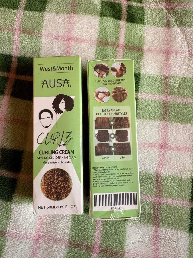 West&Month AUSA Curlz Styling Curling Cream 50ml – NEW