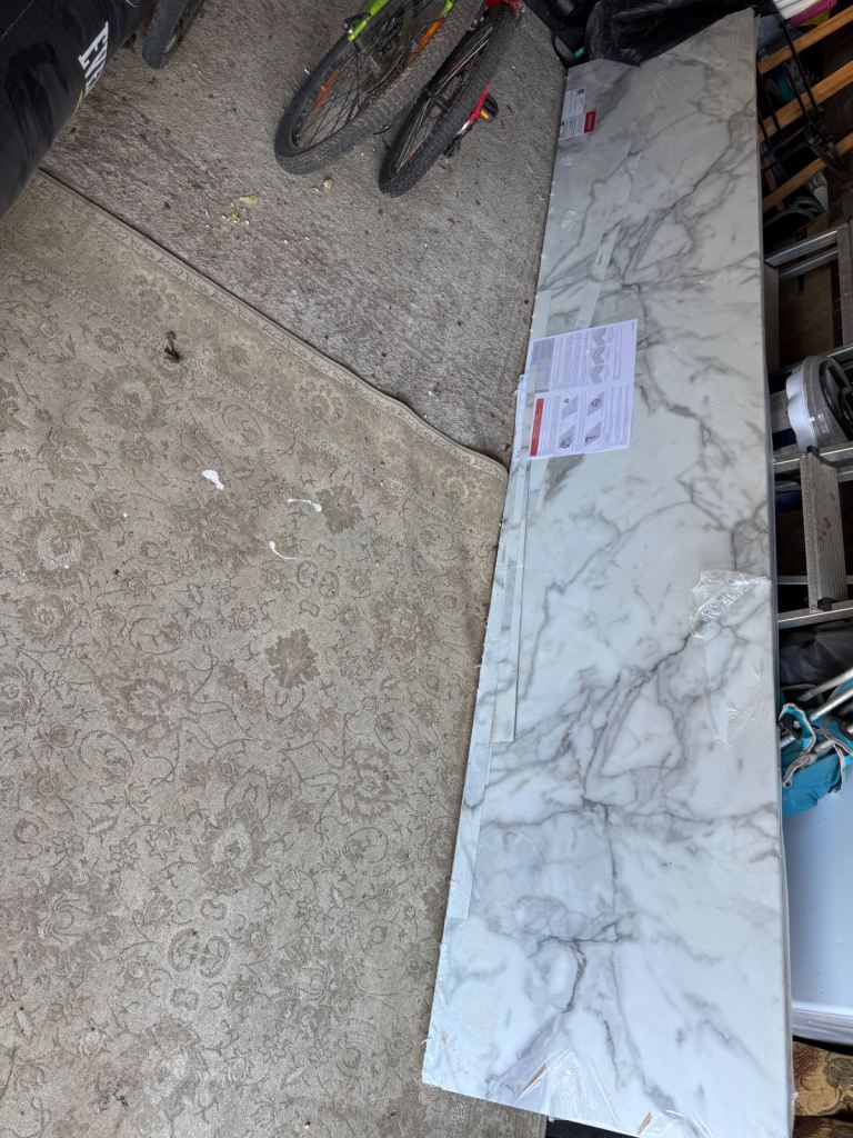 NEW Calacatta Marble Laminate Worktop 2FT