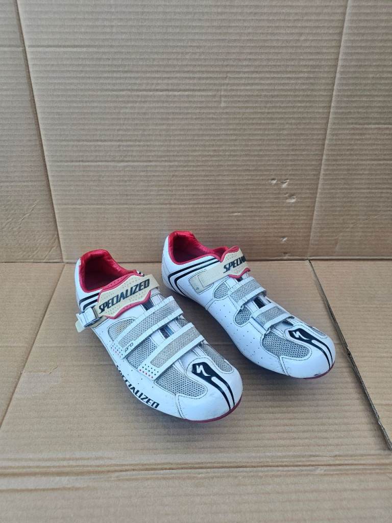 Specialized Pro Body Geometry Road Cycling Shoes - White/Red