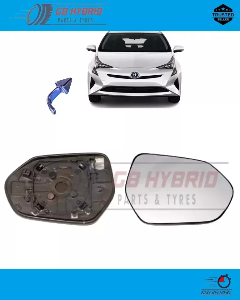 Toyota Prius 2016-2022 Wing Mirror Glass Passenger Side