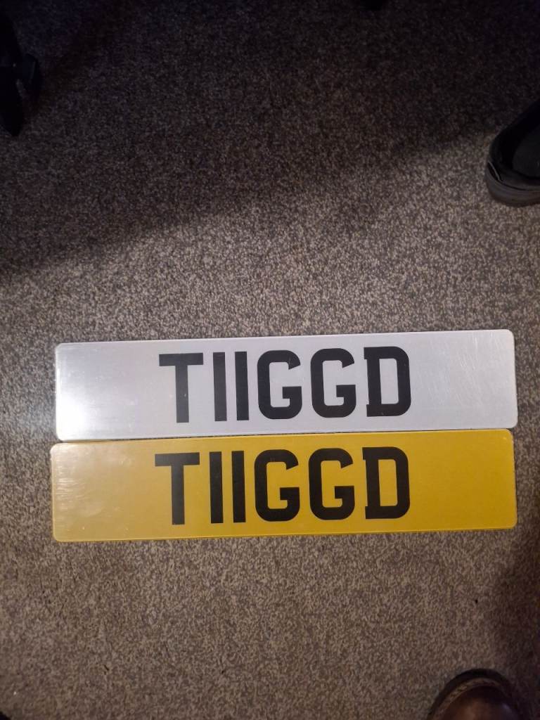 Tugged  cherished number plate for BMW MERCEDES etc