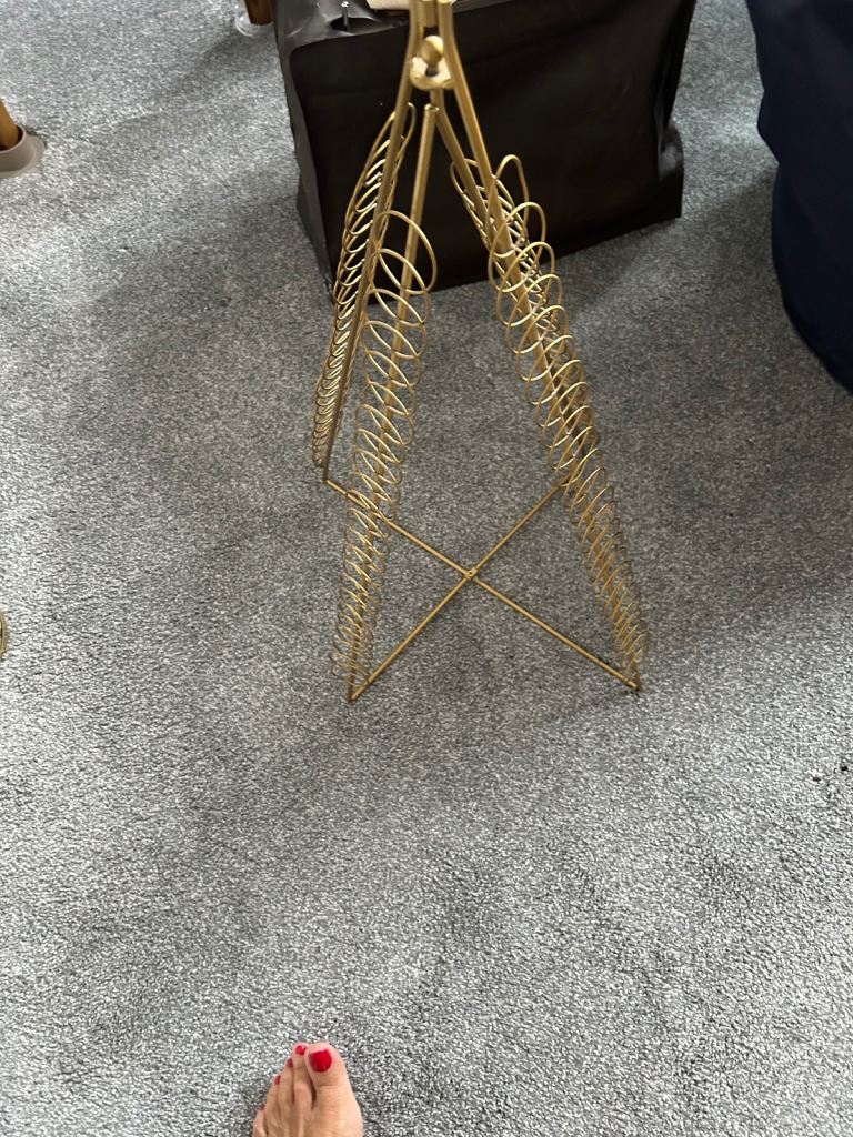 Gold Christmas card holder