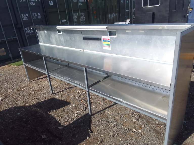 Catering equipment commercial Stainless steel tables sinks racking shelving restaurant kitchen items