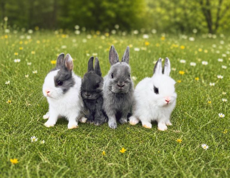 Netherland dwarf baby rabbits 8 weeks old