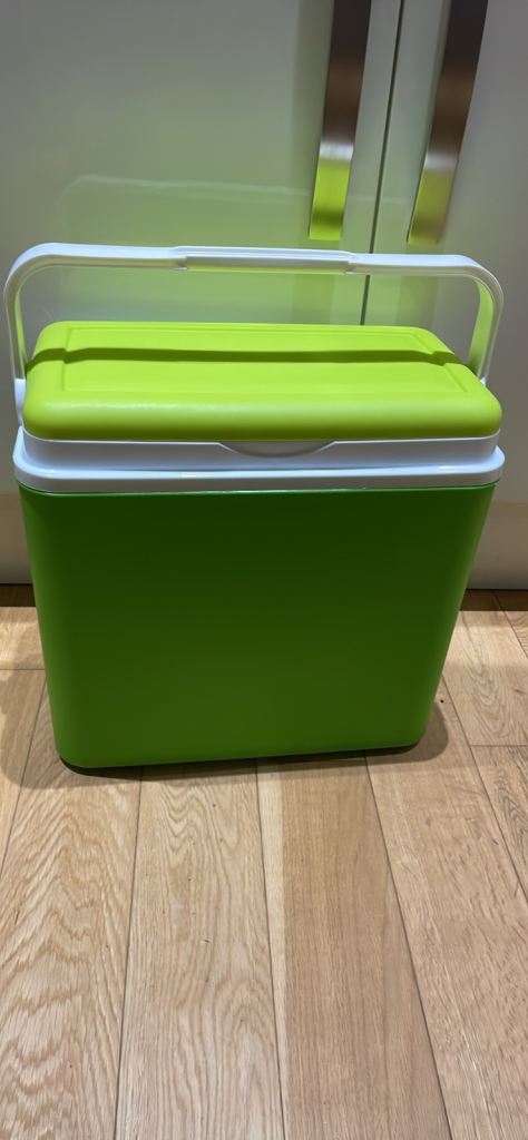 Camping cooler box lime green 