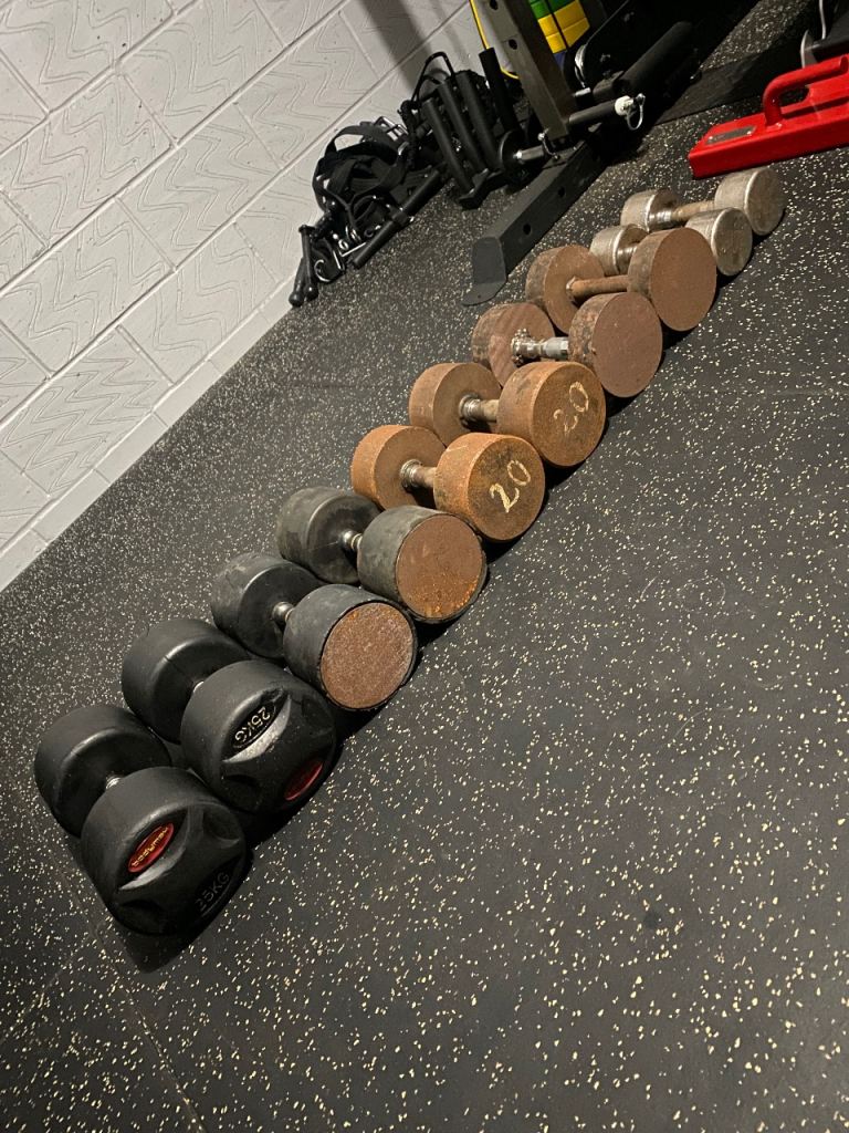 image for 171kg dumbbell set 2x 25kg, 2x 22.5kg, 2x 20kg, 2x 10kg & 2x 8kg