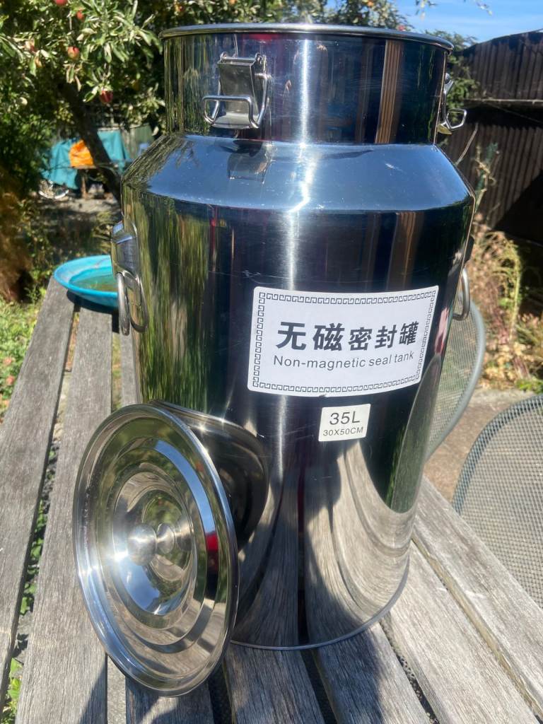 35L Stainless Steel Fermenter Drum for Home Brewing Wine & Beer Storage