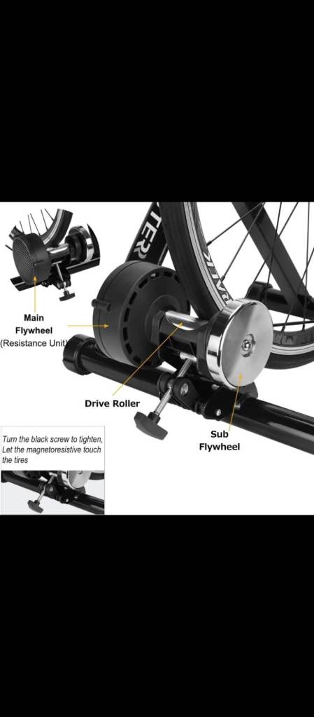 Indoor cycling trainer for all bikes 26 and 29 inches and 700c wheels