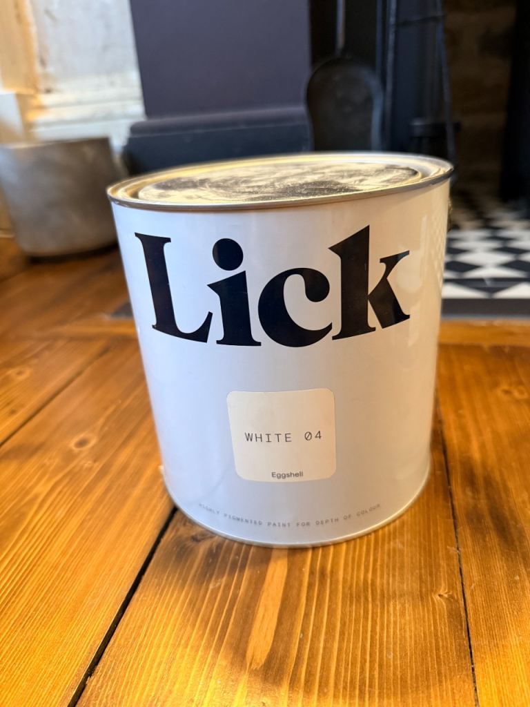Lick White 04 Eggshell Paint - Brand New, Unopened Tin