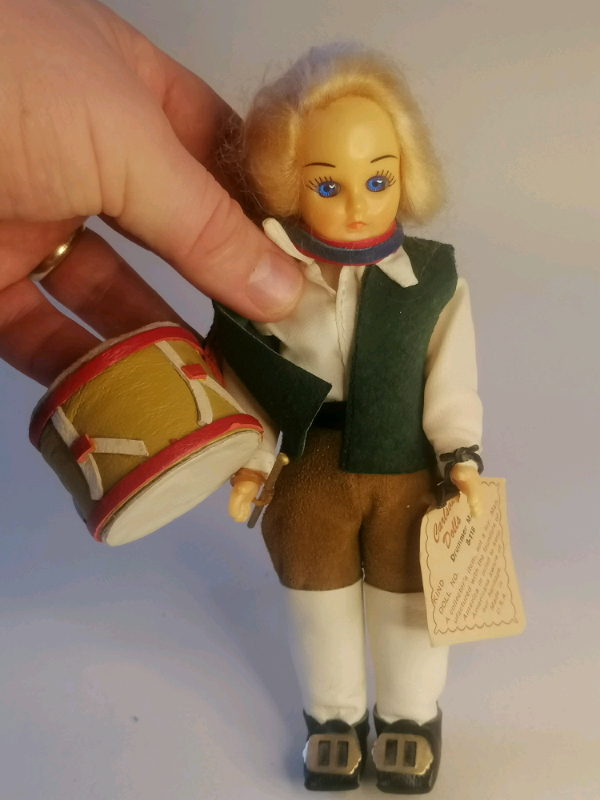 Vintage Carlson Doll Drummer Man '7, 4inch.