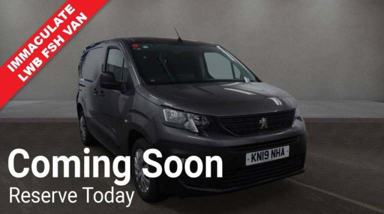 2019 19 PEUGEOT PARTNER 1.6 BLUEHDI 950 PROFESSIONAL LONG NAV NO VAT VAN LWB EUR