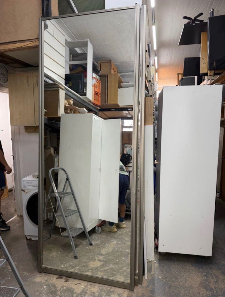 NEED TO GET RID OF URGENT Large Silver Framed Mirror – FOR FREE Good Condition