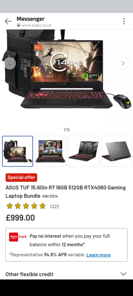 Asus Tuf Gaming Laptop