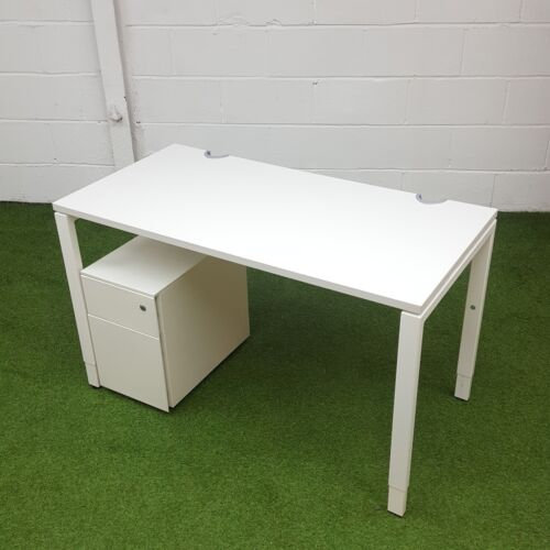 image for HAWORTH WHITE SIGNLE DESK - 1200MM X 600MM - BISHOPS STORTFORD
