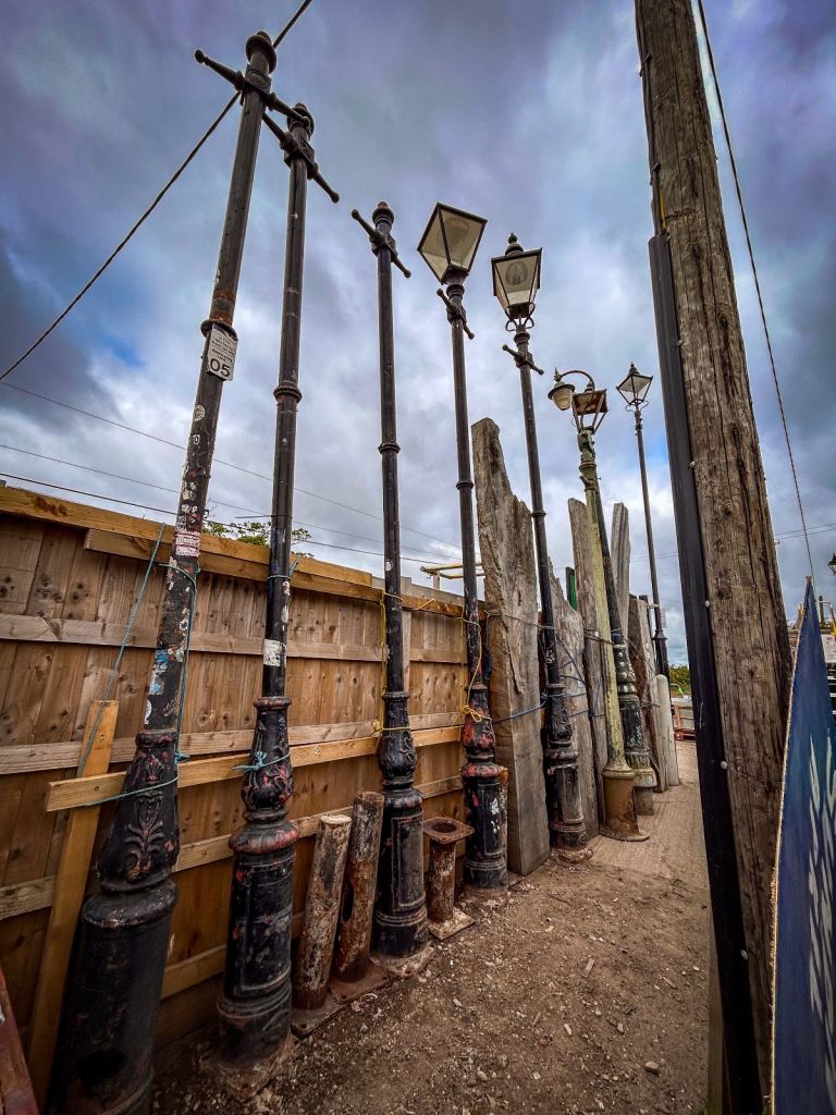 Vintage London T-Bar Lamp Posts - 4.3m High