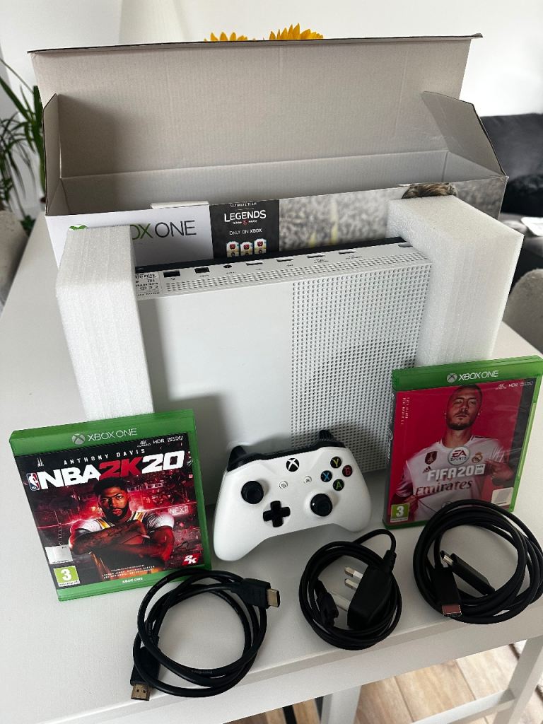 Xbox One S 500GB Console with 2 Games and Controller