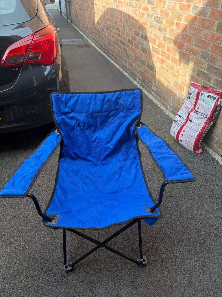 Blue Folding Camping Chair – Good Condition