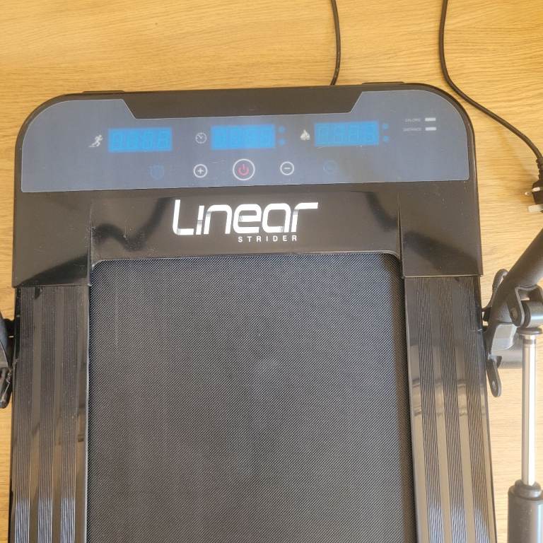 Linear strider foldable treadmill