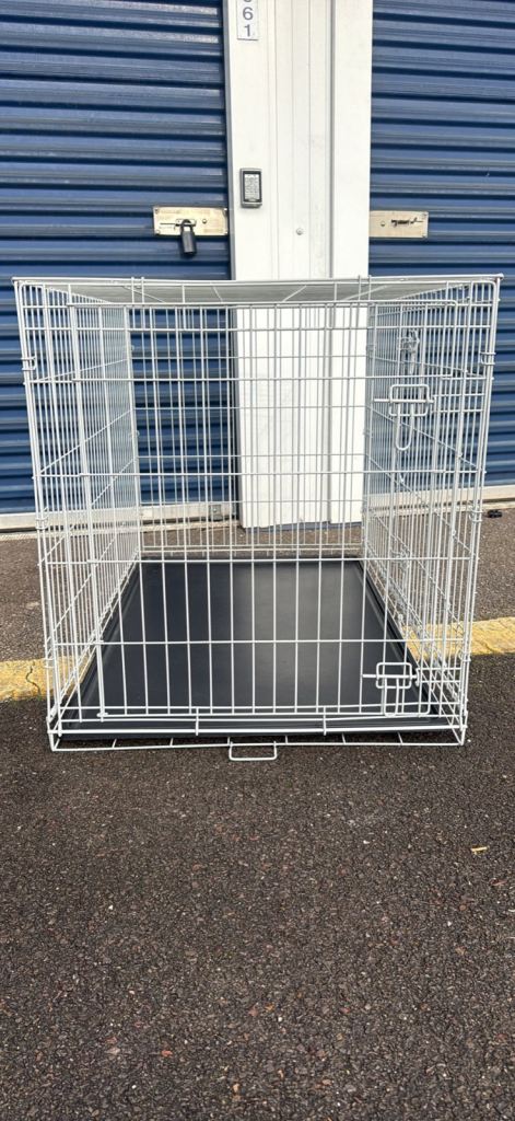 Extra Large Double Door Dog Crate – Folding – H81.5 x L119 x W77cm