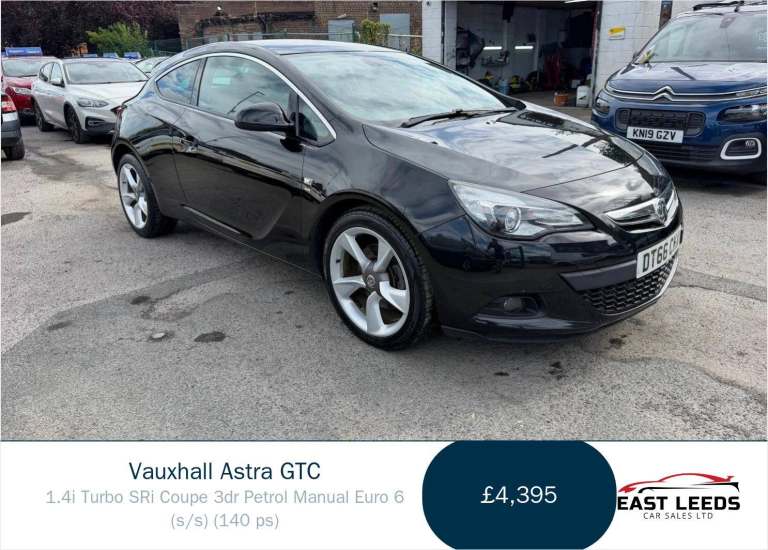 2016 Vauxhall Astra GTC 1.4T 16V 140 SRi 3dr HATCHBACK PETROL Manual