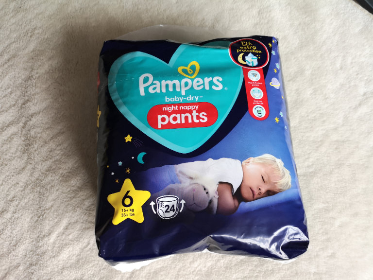 New Pampers baby-dry night nappy pants size 6