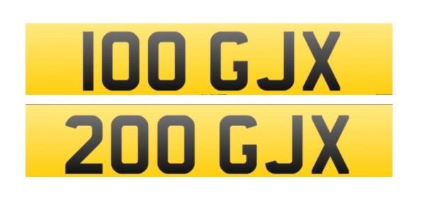 Cherished number plates
