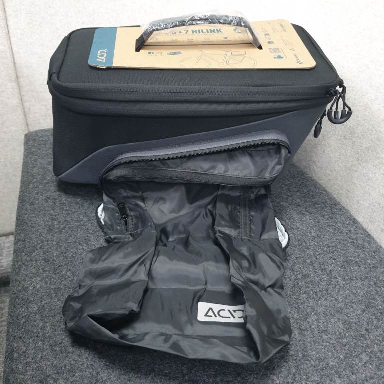 Brand New ACID Trunk 8+7L RILink Bike Cycle Hybrid Panniers Bag Black – Never Used