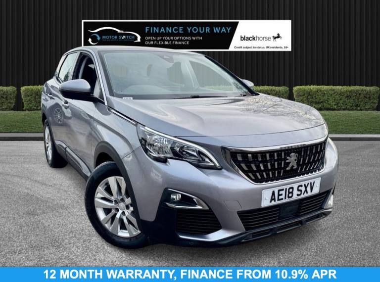2018 18 PEUGEOT 3008 1.2 PURETECH ACTIVE SUV 5DR PETROL MANUAL EURO 6 (S/S) (130