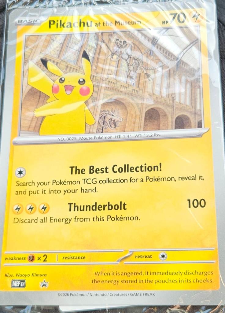 Pokemon Giant Pikachu Card